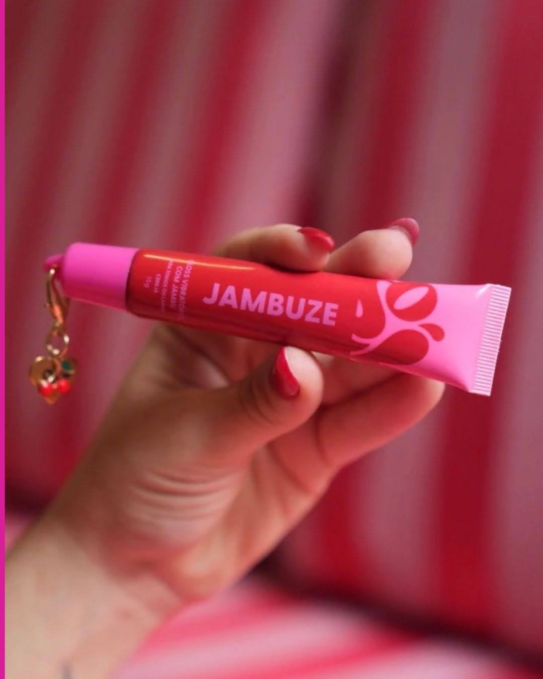 Jambuze Gloss Vibratório com Jambu sabor Cereja - Imagem 3